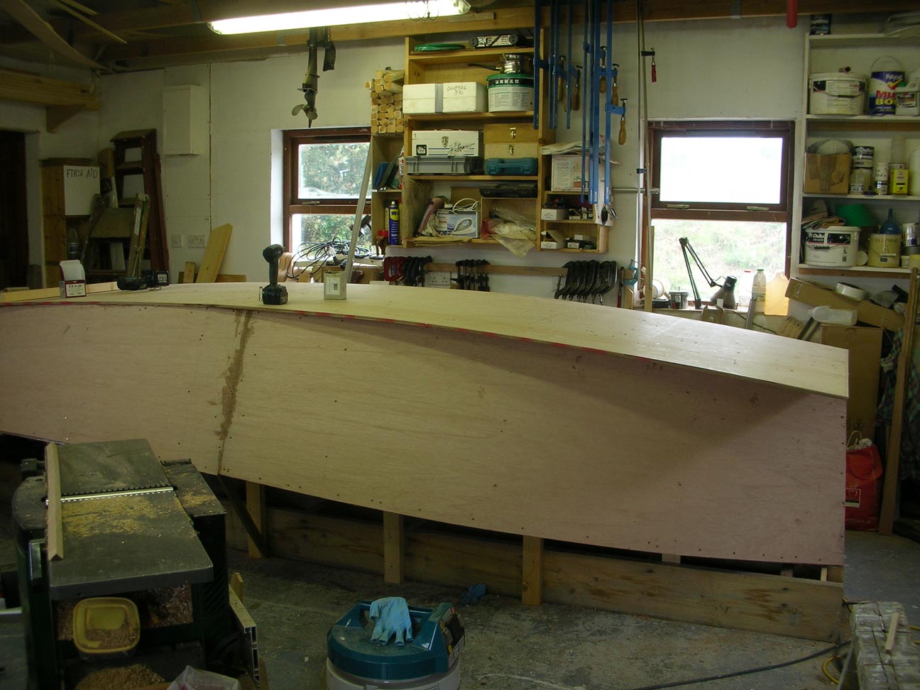 Catbirdbottomplanking Bottom planking of wooden 16 foot lugsail yawl sharpie by Roeboats Cork Ireland , For Sale