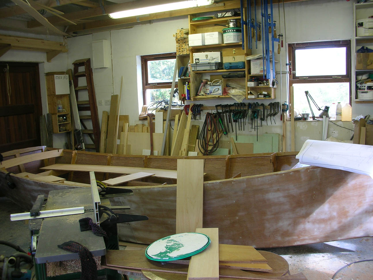Catbirdinteriorfitout2 Fitting the seats on a sixteen foot sharpie lugsail yawl by Roeboats, West Cork Ireland, For sale