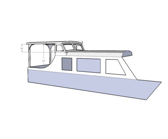 3D view of restored boat
