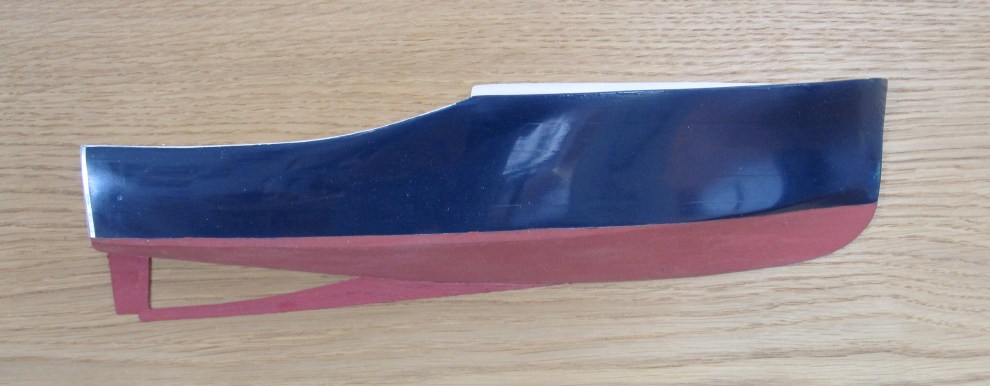 Half Hull model of 25 foot william hand raised deck cruiser