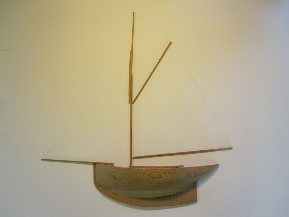 Dun Laoghaire 18 footer Kingstown Three tonner gaff rigged sailing day boat