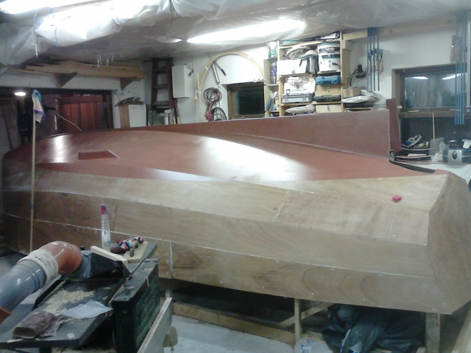21' Gaff Cutter clinker ply ready to roll.
